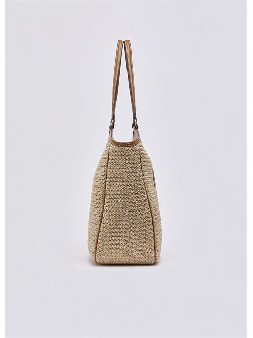 Borsa tote grande in rafia LIU JO | AA6208T383A/00005